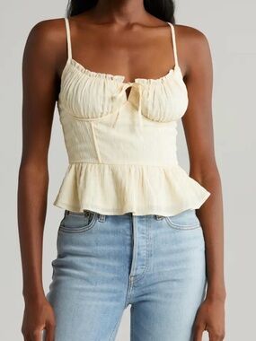 Peplum Bustier Camisole